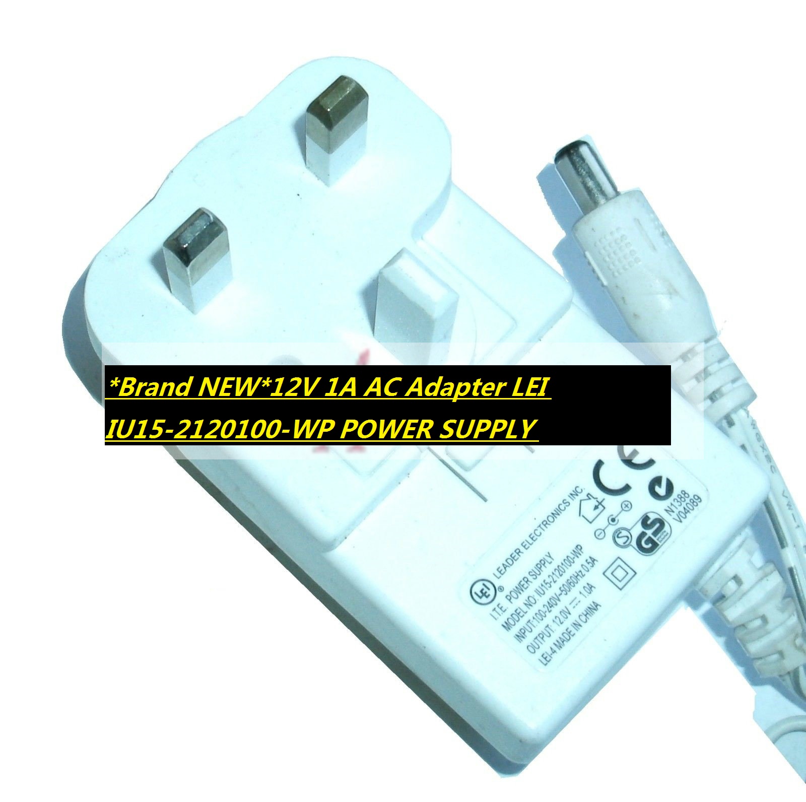 *Brand NEW* 12V 1A AC Adapter LEI IU15-2120100-WP POWER SUPPLY